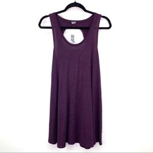 NWT Aerie Open Back Tank Dress Purple Size XS/S